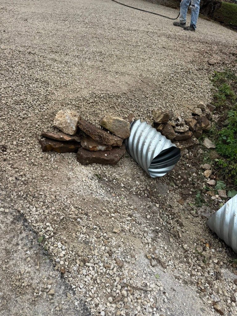 Dump truck and material hauling on a Southwest Missouri site